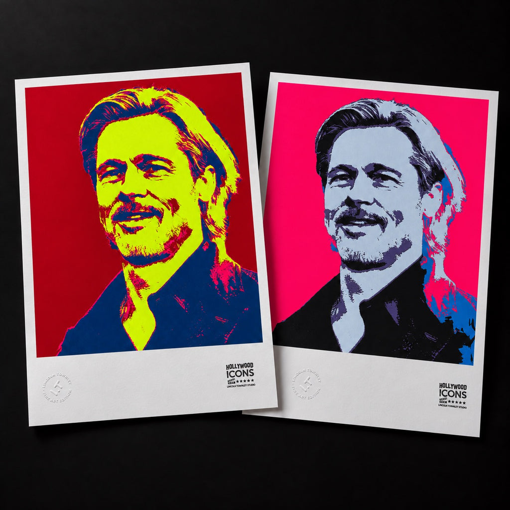 Brad Pitt Hollywood Icon A2 diptych