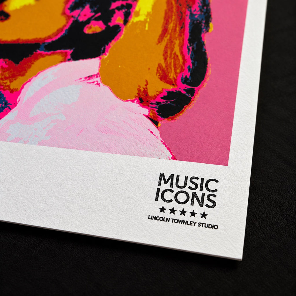 Music Icons Lincoln Townley Studio stamp detail