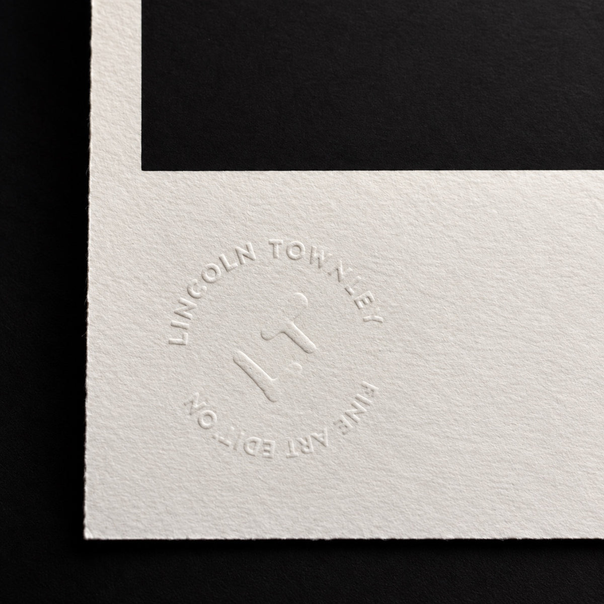 Lincoln Townley fine art embossed studio stamp detail on Marilyn Monroe screen print